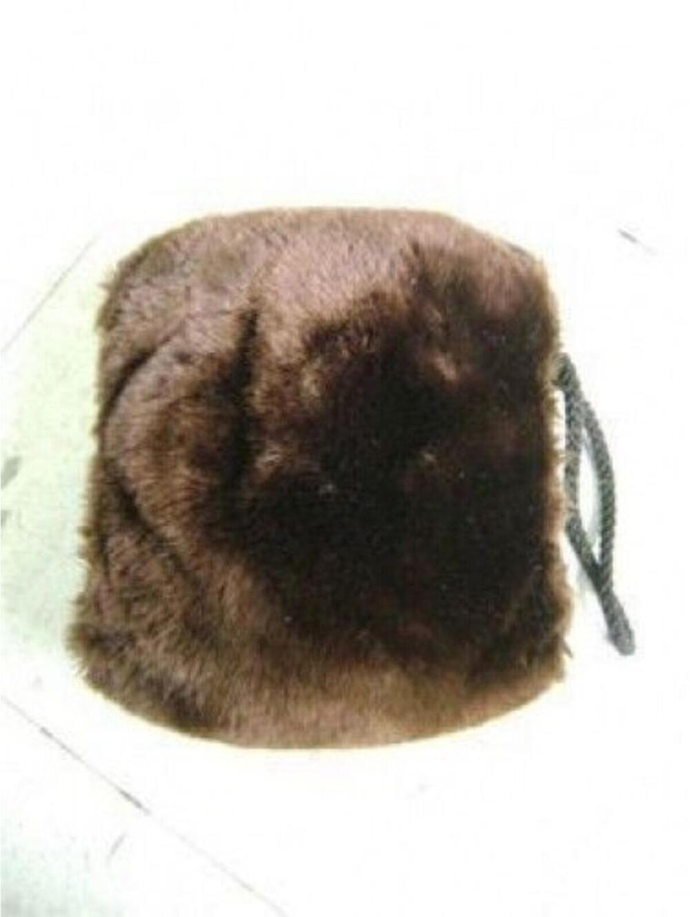 NEW SHEARED BEAVER FUR MINI HAND MUFF & PURSE WOMEN